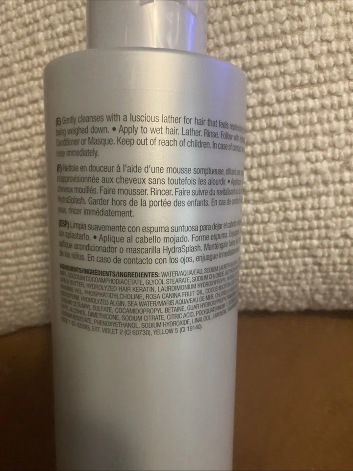 Champú hidratante Joico Hydra Splash 33,8 oz.  Talla Jumbo. Nuevo Foto 3 de 4