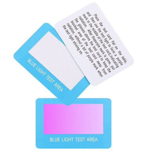Detection Accessories Card Anti-Blue Light Test Card UV Test Test Light Glasses - Picture 7 of 10