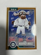 2025 Topps 75 Mariner Moose Autograph Seattle Mariners Serial Numbered 25/50