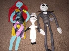 Nightmare Before Christmas Disney Posable 24" Jack Skellington & Sally &Dr.