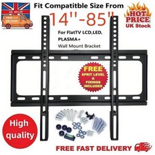 TV WALL BRACKET MOUNT SLIM FOR 14 30 32 40 42 64 85 INCH FLAT 3D LCD LED PLASMA