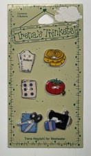 Vintage Trenas Trinkets Ceramic Sewing Notion...
