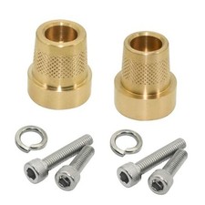 2Sets 586 Tall Brass Post Adapter with Screws and Gaskets, M6 Thread