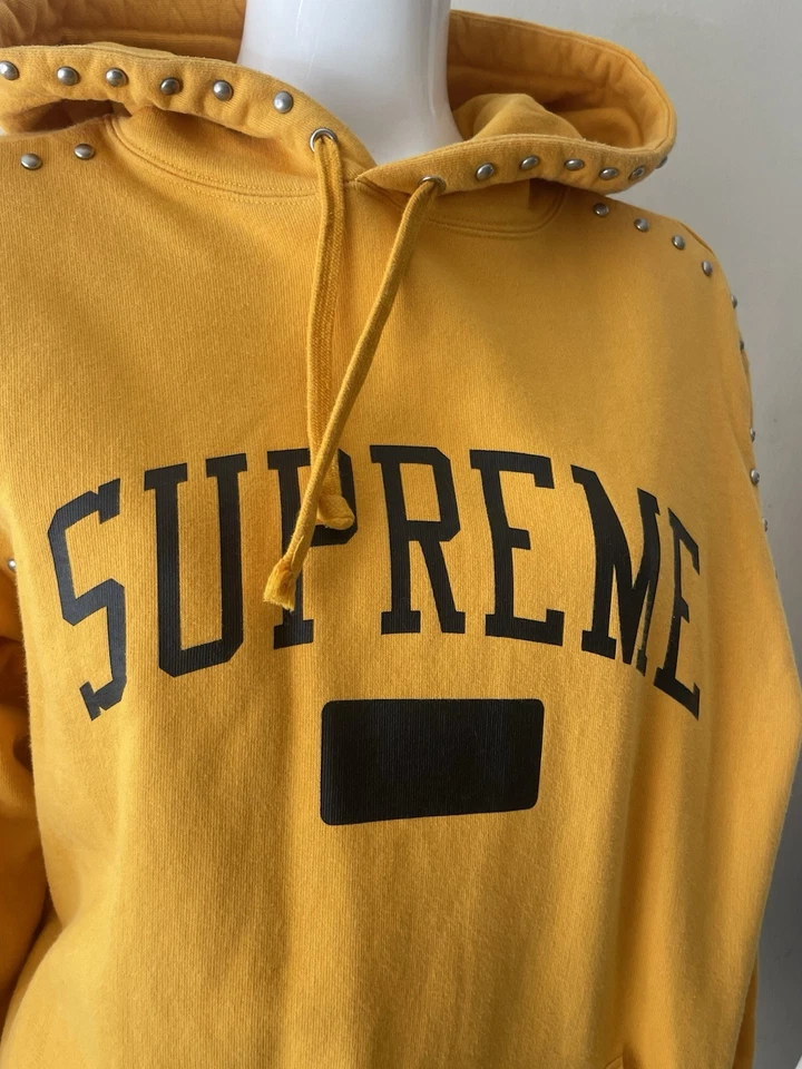 Supreme Orange Studded Pull-Over Sweater Medium  23” - Image 4 of 4