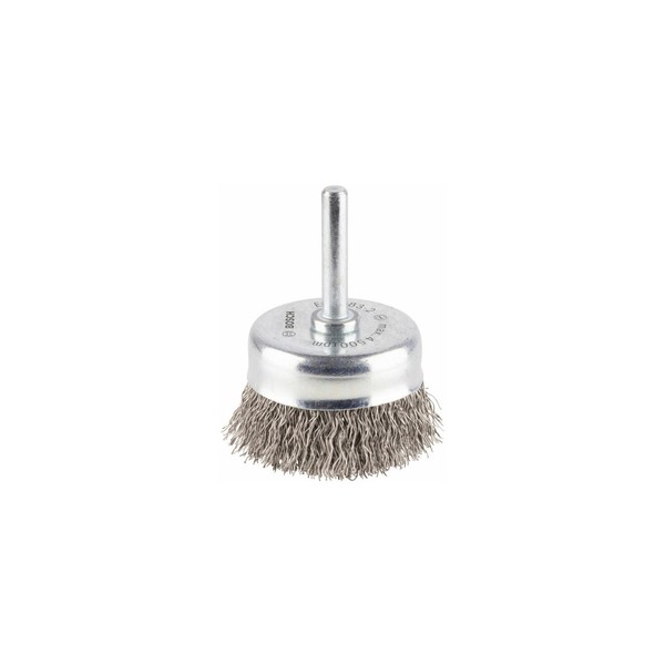 Bosch TopfbüRste Edelstahl Gewellter Draht 50 Mm 0,3 Mm 4500 U/ Min-image