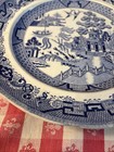 Mellor Antique Blue & White Japanese Plate 10.5 Inch Vintage Ironstone Pottery — photo 10