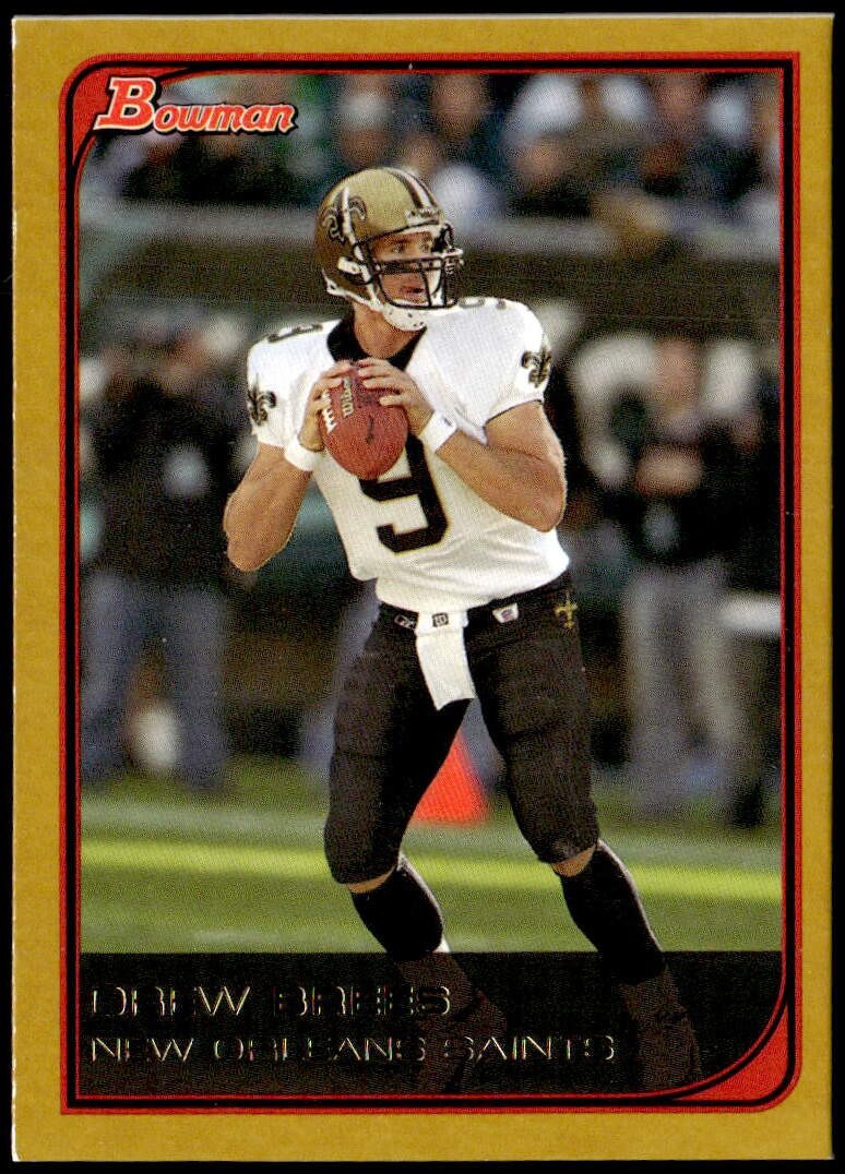 2006 Bowman #47 Drew Brees Gold E1