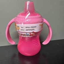 Taza de entrenamiento a prueba de derrames Munchkin Mighty Grip 8 oz, 6 meses -