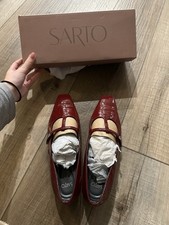 Franco Sarto womens Carmela Leather Flat Shoes Size 8.5