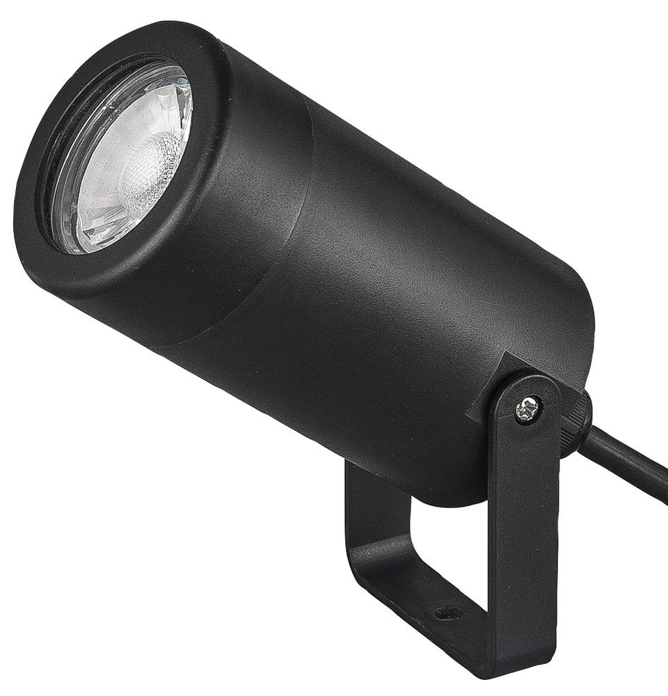 PRO ELEC Outdoor GU10 Spotlight, Black | Wall-Mounted LED Fixture with ABS & Po