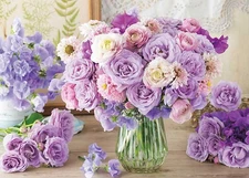 Puzzle Elegant Mauve "Active Life Flowers" Jigsaw Puzzle 500 Pieces [500321]