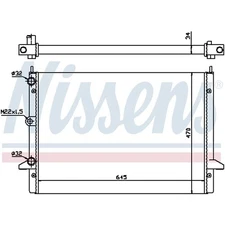 NISSENS 63992 RADIATOR WATER COOLER ENGINE COOLING 1022614 NEW