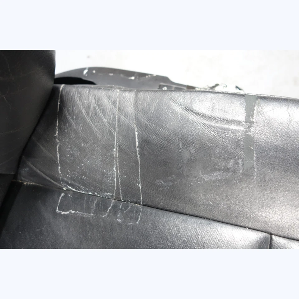 BMW E39 E38 1998-2003 serie 5/7 asientos delanteros cómodos tardíos cuero negro OEM Foto 4 de 4