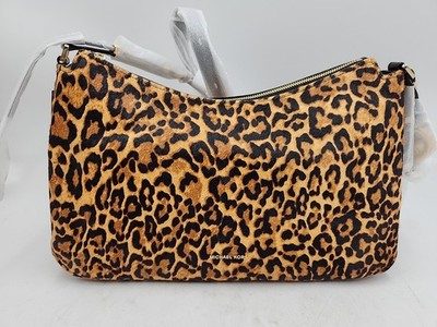 NEW Michael Kors Nolita Medium Leopard Shoulder Bag - Leopard Print Calf Hair
