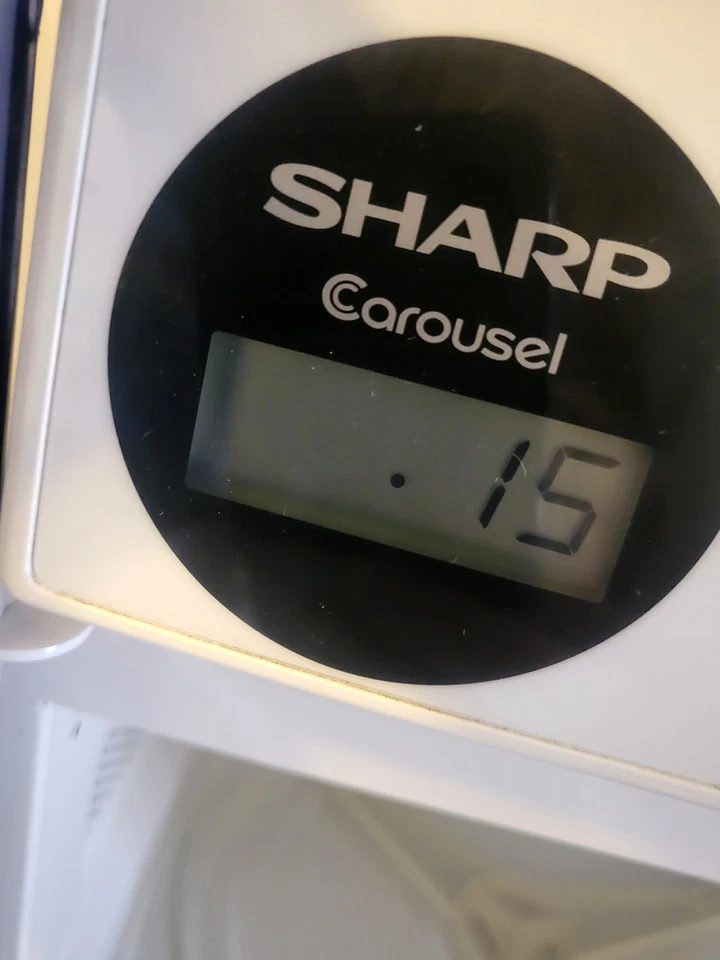 Horno Microondas Carrusel Media Pinta Afilado De Colección Modelo R-120DB Azul Probado  Foto 3 de 4