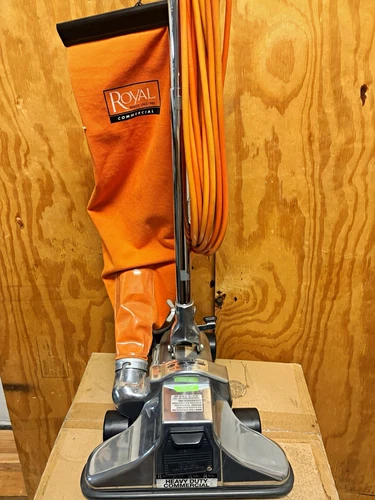 Royal Commercial Upright Vacuum Cleaner Bagged Corded Orange Silver Black - product listing photo