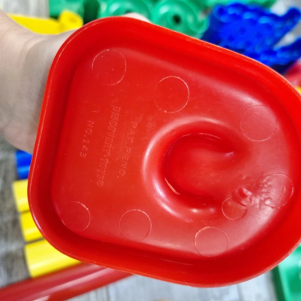 56 Pc Lot Vtg MarbleWorks Discovery Toys Marble Run W/ Marbles Obstacle Course - Image 4 of 4