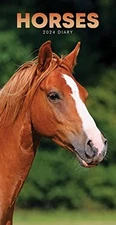 Horses Slim Diary 2024 Calendar Calendar Book The Fast Free Shipping