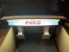 Vintage Enjoy Coca-Cola Soda Fountain Machine Top Lighted Sign - Holiday Party