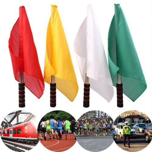 Starting Flag Sports Competition Line Judge Flag Foam Cushion Handle Track - Picture 1 of 9