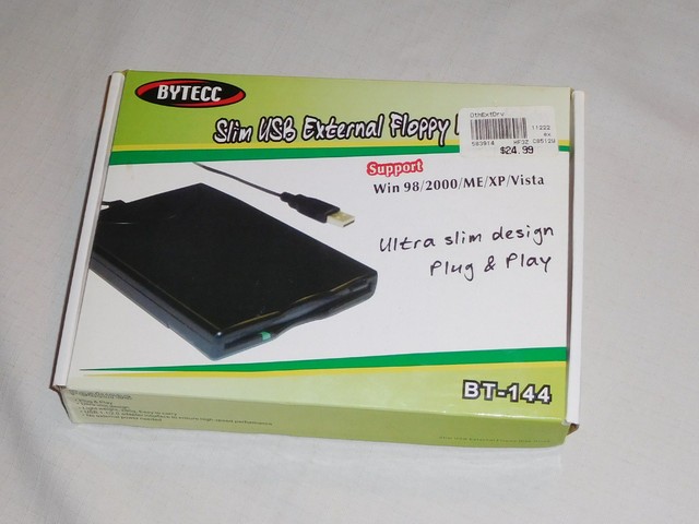 bytecc slim usb external floppy disk drive