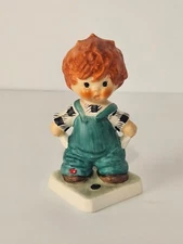 Vtg Goebel Hummel Germany Plenty of Nothing Red Headed Boy Figurine REPAIRED