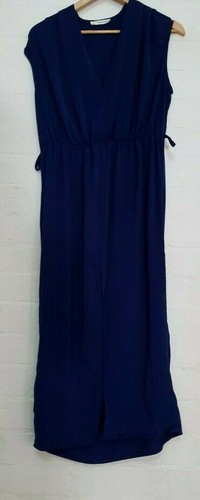 MIKA & GALA Designer Label Womens Blue Casual Sleeveless Long Dress, Size 12
