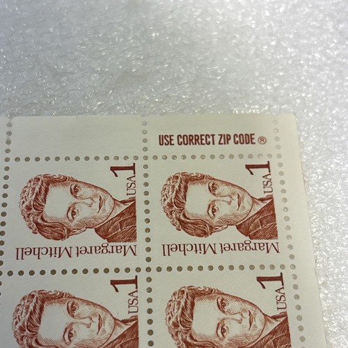Scott #2168 Margaret Mitchell Gone With the Wind Plate Block of 97 Stamps - Picture 8 of 8