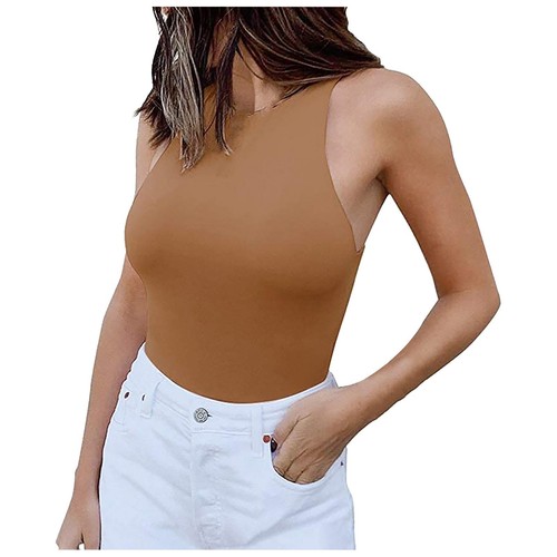 Sexy Para mujeres Sin mangas Corredor Espalda Cuello Halter Body Prendas para el torso sin mangas - Imagen 24 de 24