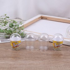 10pcs DIY Boba Charms Plastic Cups Miniature Cup with Dome Lid Doll HouseFEH~m'