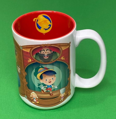 Disney Parks Wonderground Cute Pinocchio Ceramic Coffee Mug 16 oz Hot Coco Cup - Picture 4 of 9