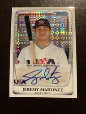2011 Bowman Chrome Jeremy  Martinez USA US18 XFractor Auto /299
