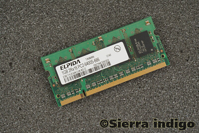 Elpida EBE11UE6ACUA-8G-E PC2-6400S-666 1GB SODIMM Memory RAM