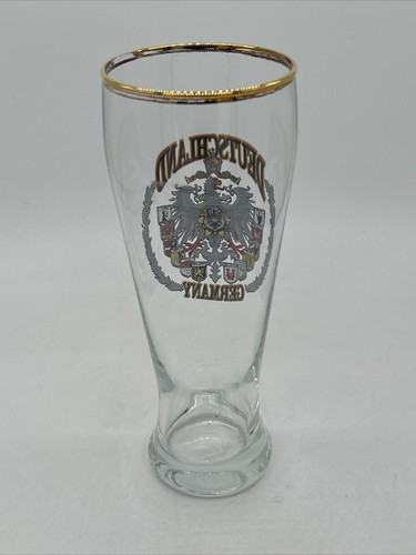 Vaso para beber cerveza Deutschland Alemania 9" de alto hecho a mano nuevo 0,5 L - Imagen 3 de 6