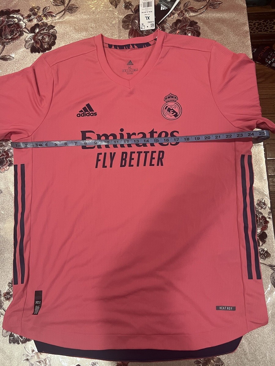 adidas 2020-21 Real Madrid Authentic Pink Away Jersey GI6462