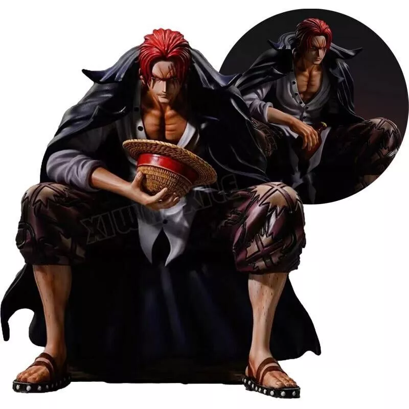 One Piece Shanks Anime Figure Four Emperors Red Haired Shanks Action Figure