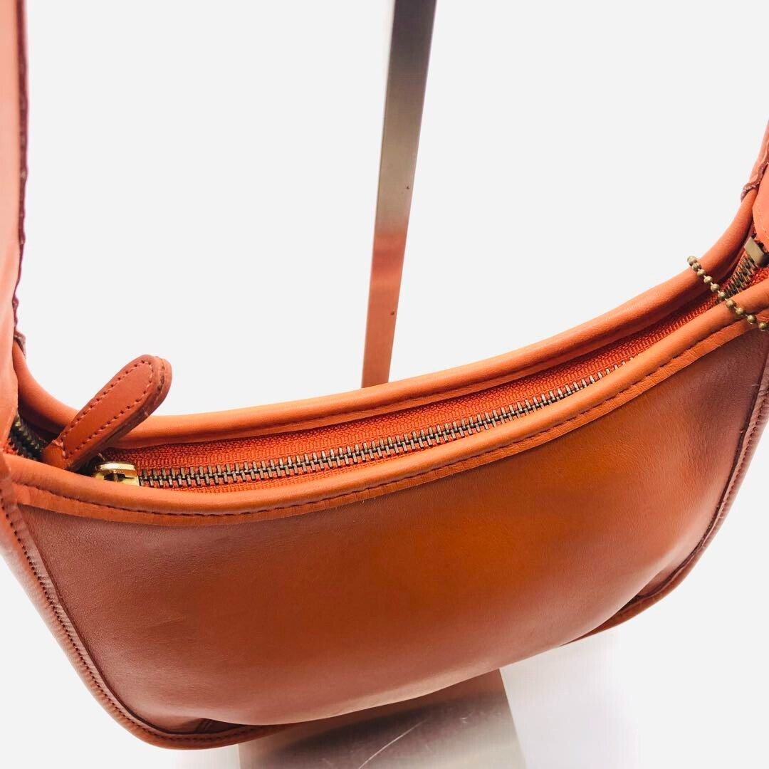 COACH Ergo Old Coach 9020 One Shoulder Bag Leather Orange USA  