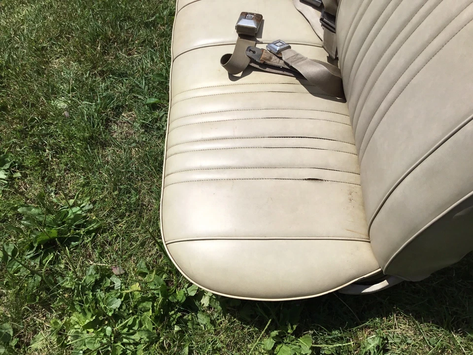 Pontiac Catalina 1968 1969 1970 asiento de banco delantero dividido, Chevy, con orugas. Foto 3 de 4