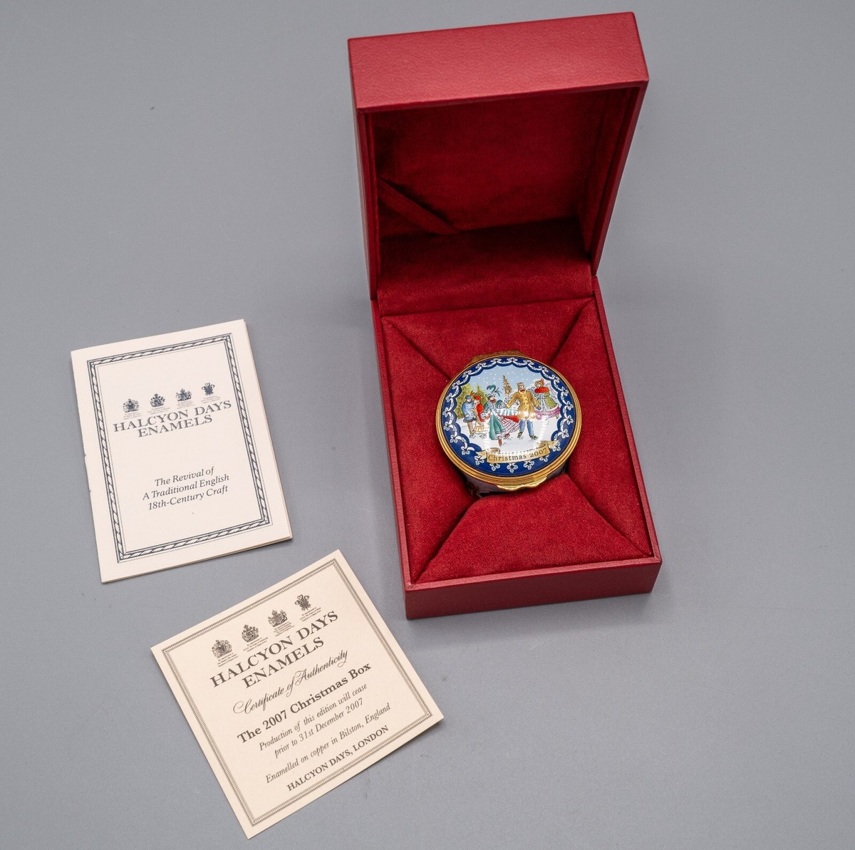 【お値引中】HALCYON DAYS ENAMELS 1980年クリスマス柄 お値引中】HALCYON DAYS ENAMELS 1980年クリスマス柄