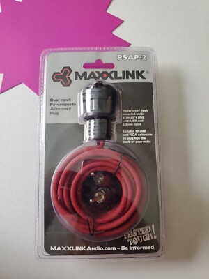 MB Quart - Dual-Input Accessory Plug - Black Maxxlink Psap-2