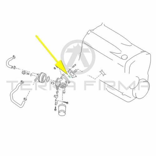 Nissan Skyline R32 R33 R34 GTR Oil Cooler O-Ring 21311-V0700 JDM Genuine OEM NEW - Picture 2 of 2