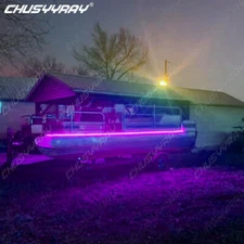 16 ft UV / Purple LED Strip Black Light Night Fishing Ultraviolet Boat BLACK PCB