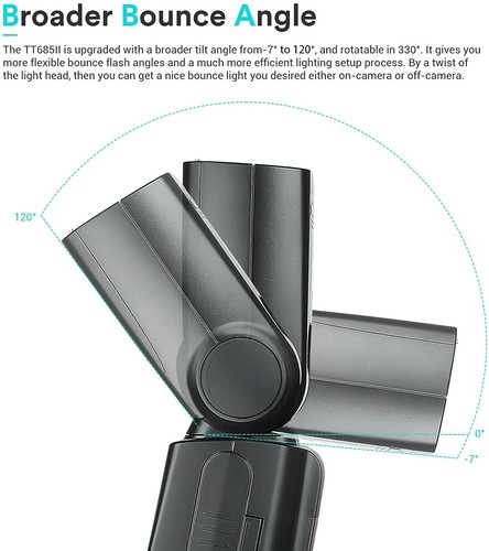 Flash inalámbrico Speedlite Godox TT685N II TT685II-N 2.4G TTL para cámara Nikon - Imagen 2 de 8