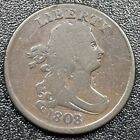 New Listing1808/7 Draped Bust Half Cent C-2 Overdate