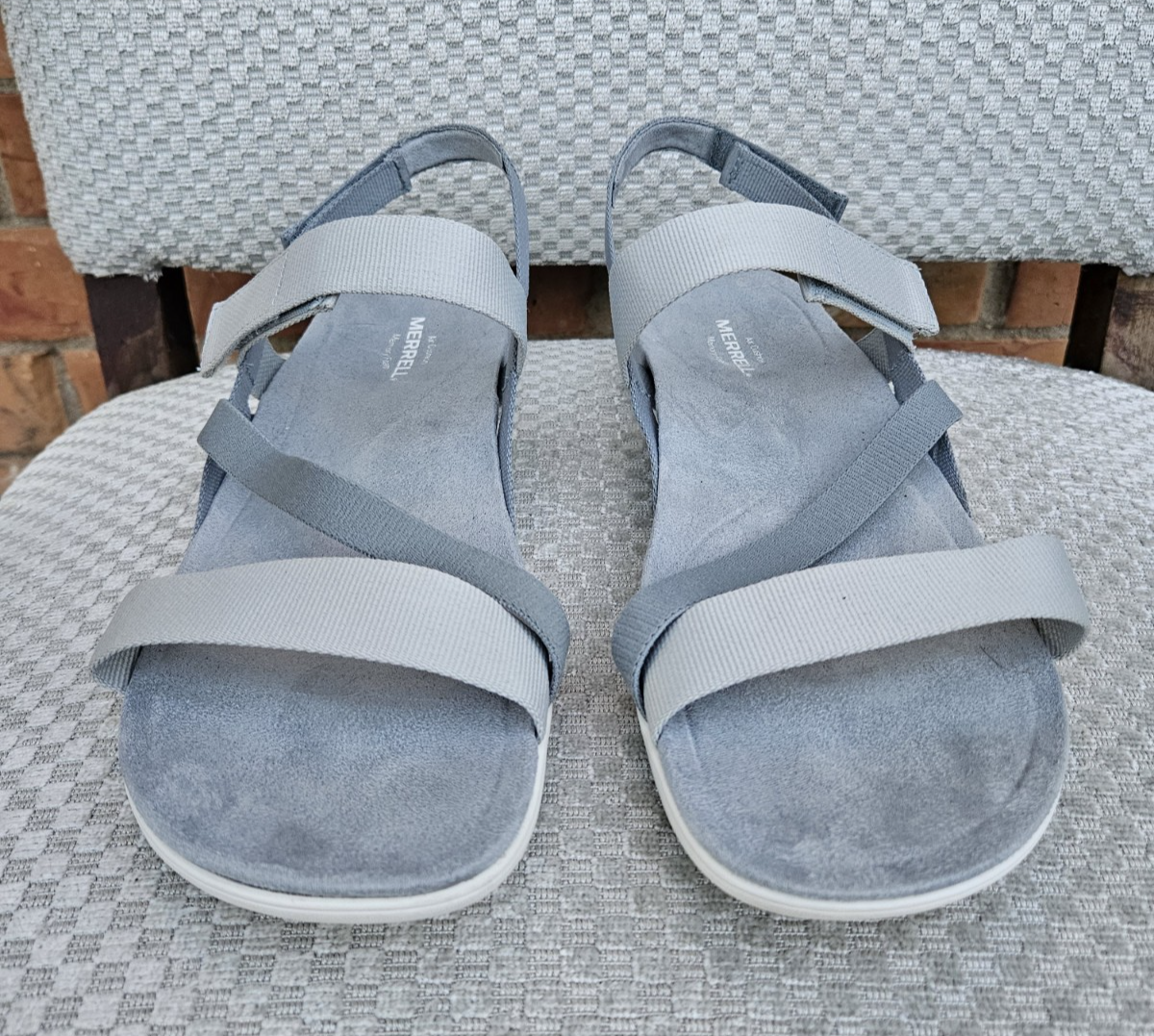 Merrell Sandali Donna 2875882 District 3 Strap Web Grigio Cinturino Taglia 11