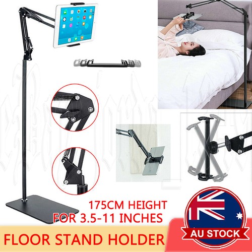 Adjustable Tablet Phone Floor Stand Bed Clip Mount Holder For iPhone iPad 68.9IN - Picture 4 of 12