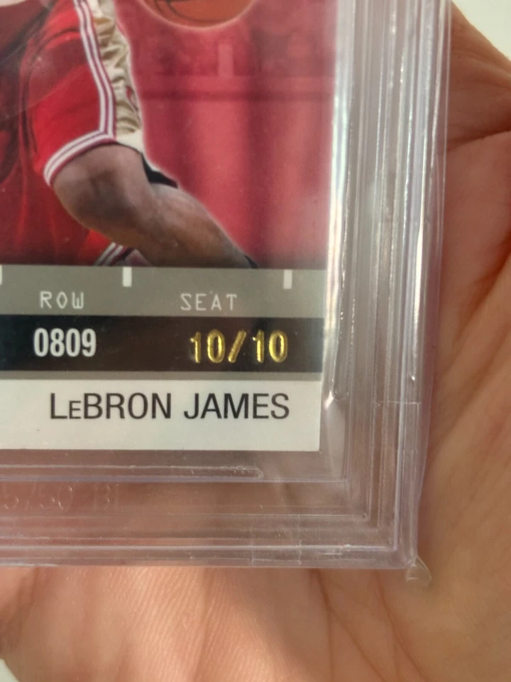 #D 10/10 2008-09 TOPPS FLOOR LEVEL UNRIPPED LEBRON JAMES RIP CARD VERY RARE  - Image 4 of 4