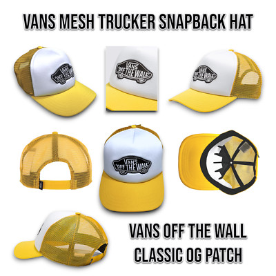 Vans Off The Wall Classic OG Patch Mesh Trucker Snapback Hat Cap Unisex OSFM _A1