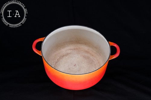 Vintage Cousantes No. 24 Cast Iron Dutch Oven in Flame - Picture 5 of 7