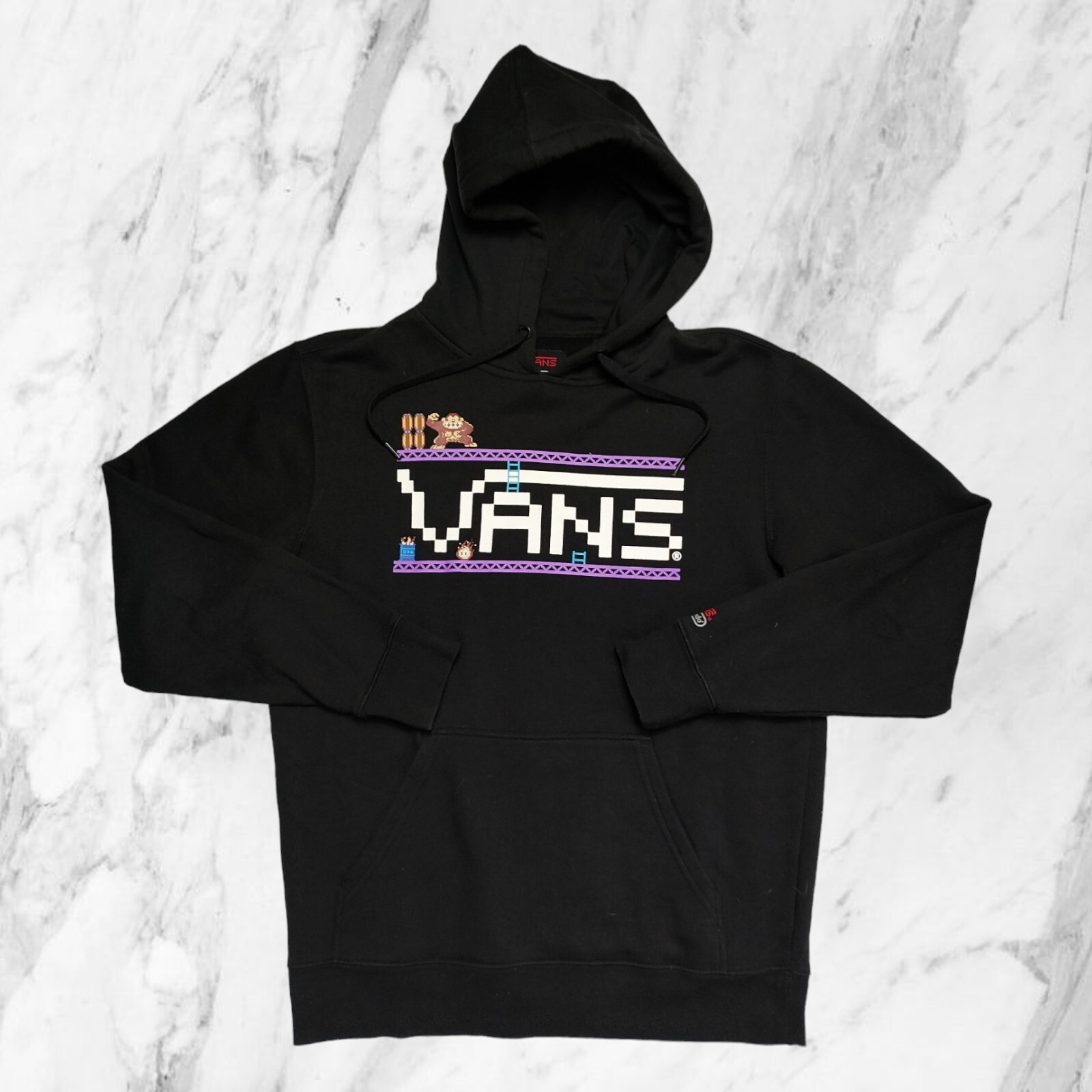 VANS X Nintendo Sudadera Capucha Hombre Retrogaming Vintage Donkey Kong TALLA S